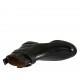 Stivaletto da donna con fibbia e cerniera in pelle nera tacco 2 - Misure disponibili: 33, 34, 42, 43, 44, 45