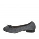 Ballerinaschuh für Damen aus grauem Wildleder mit Schleife und Kappe Absatz 2 - Verfügbare Größen:  33, 34, 42, 43, 44, 45
