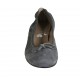 Ballerine avec noeud et bout droit pour femmes en daim gris talon 2 - Pointures disponibles:  33, 34, 42, 43, 44, 45
