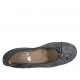 Ballerinaschuh für Damen aus grauem Wildleder mit Schleife und Kappe Absatz 2 - Verfügbare Größen:  33, 34, 42, 43, 44, 45