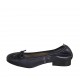 Ballerinaschuh für Damen aus blauem Leder mit Schleife und Kappe Absatz 2 - Verfügbare Größen:  33, 34, 42, 43, 44, 45