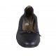 Ballerinaschuh für Damen aus blauem Leder mit Schleife und Kappe Absatz 2 - Verfügbare Größen:  33, 34, 42, 43, 44, 45