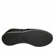 Woman's laced shoe with removable insole in grey printed fabric, silver leather and black suede wedge heel 3