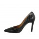 Escarpin pour femmes en cuir imprimé noir talon 9 - Pointures disponibles:  31, 33, 34, 43
