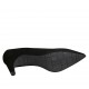 Escarpin à bout pointu pour femmes en daim noir talon 6 - Pointures disponibles:  31, 32, 33, 34, 42, 43, 44, 46, 47