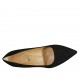 Decolté accollata a punta da donna in camoscio nero tacco 5 - Misure disponibili: 31, 33, 34, 43, 44, 45, 46, 47