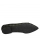 Mocasin à bout pointu pour femmes en daim écossais vert et noir talon 1 - Pointures disponibles:  33, 34, 42, 43, 44, 45