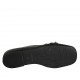 Woman's mocassin with buckle in black leather heel 1 - Available sizes:  33, 34, 43, 46