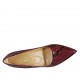 Women's pump shoe in black and red printed leather heel 5 - Available sizes:  31, 33, 42, 43, 44, 45, 46