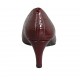 Decolté da donna in pelle stampata bordeaux tacco 6 - Misure disponibili: 31, 32, 33, 34, 42, 43, 44, 45, 46, 47