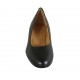 Zapato de salon para mujer en piel negra tacon 3 - Tallas disponibles:  33, 42, 43, 44, 45, 46