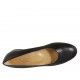 Escarpin pour femmes en cuir noir talon 3 - Pointures disponibles:  33, 42, 43, 44, 45, 46