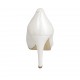 Woman's platform pump in pearled ivory leather heel 9 - Available sizes:  31, 32, 33, 45, 46