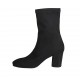 Bottines en tejido elastico negro para mujer tacon 7 - Tallas disponibles:  31, 32, 33, 34, 43, 44, 45, 47