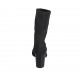 Bottines en tejido elastico negro para mujer tacon 7 - Tallas disponibles:  31, 32, 33, 34, 43, 44, 45, 47