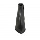 Stivaletto a punta da donna con cerniera in pelle nera tacco 5 - Misure disponibili: 31, 32, 33, 34, 42, 44, 45, 46, 47