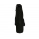 Woman's pointy ankle boot with zipper in black suede heel 5 - Available sizes:  31, 32, 34, 42, 43, 44, 45, 46, 47