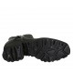 Woman's boot with zippers in black leather heel 5