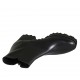 Woman's boot with zippers in black leather heel 5 - Available sizes:  33, 34, 42, 43, 44, 45, 46, 47