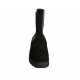 Stivaletto da donna con elastici argentati in camoscio nero tacco 3 - Misure disponibili: 33, 34, 42, 43, 44, 45, 46, 47
