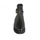 Stivaletto da donna con fibbia in pelle nera tacco 3 - Misure disponibili: 33, 34, 42, 43, 44, 45, 46, 47