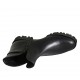 Stivaletto da donna con fibbia in pelle nera tacco 3 - Misure disponibili: 33, 34, 42, 43, 44, 45, 46, 47