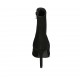 Stivaletto a punta con cerniera da donna in camoscio nero tacco 8 - Misure disponibili: 31, 32, 33, 34, 42, 43, 44, 46, 47
