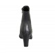 Stivaletto a punta da donna con cerniera e borchie in pelle nera tacco 7 - Misure disponibili: 32, 33, 34, 42, 43, 45, 46, 47