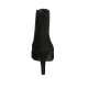 Botines a punta para mujer con elastico en gamuza negra tacon 8 - Tallas disponibles:  31, 32, 33, 34, 43, 44, 45, 46