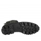 Stivaletto da donna con fibbia, cerniera e lacci cuciti in pelle nera tacco 3 - Misure disponibili: 33, 34, 42, 43, 44, 46, 47