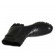 Bottines pour femmes avec boucle, fermeture éclair et lacets cousus en cuir noir talon 3 - Pointures disponibles:  33, 34, 42, 43, 44, 46, 47