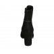Stivaletto da donna con cerniera in camoscio nero tacco grosso 8 - Misure disponibili: 31, 32, 33, 34, 42, 43, 46, 47