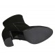 Stivaletto da donna con cerniera in camoscio nero tacco grosso 8 - Misure disponibili: 31, 32, 33, 34, 42, 43, 46, 47