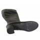 Damenstiefel mit Reissverschluss aus schwarzem Leder Absatz 5 - Verfügbare Größen:  31, 32, 33, 34, 42, 43, 44, 45, 46, 47