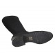 Botas para mujer en tejido elastico negro tacon 3 - Tallas disponibles:  33, 34, 43, 44, 45