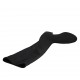 Woman's boot in black elastic fabric heel 3