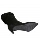 Niedriger spitzer Damenstiefel aus schwarzem Wildleder Absatz 6 - Verfügbare Größen:  31, 32, 33, 34, 42, 43, 44, 45, 46