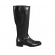 Damenstiefel aus schwarzfarbigem Leder mit innerem Rei?verschluss Absatz 3 - Verfügbare Größen:  33, 42, 43, 44, 45