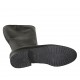 Woman's boot in black-colored leather with zipper heel 3 - Available sizes:  33, 42, 43, 44, 45