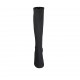 Woman's boot in black elastic fabric heel 5