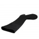 Woman's boot in black elastic fabric heel 5