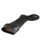 Stivale da donna con risvolto e cerniera in pelle nera tacco 3 - Misure disponibili: 32, 34, 42, 43, 44, 45