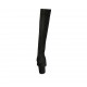 Stivale a punta da donna con cerniera in camoscio nero tacco 8 - Misure disponibili: 33, 34, 42, 43, 44