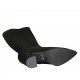 ?Bottes à bout pointu pour femmes avec fermeture éclair en daim noir talon 8 - Pointures disponibles:  33, 34, 42, 43, 44