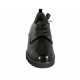 Woman's laced derby shoe with removable insole in black patent leather wedge heel 4 - Available sizes:  31, 34, 42, 43, 44, 45
