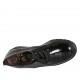 Damenschnürschuh mit herausnehmbarer Innensohle aus schwarzem Lackleder Keilabsatz 4 - Verfügbare Größen:  31, 34, 42, 43, 44, 45