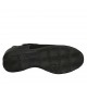 Zapato para mujer con velcro y plantilla extraible en gamuza y piel negra tacon 3 - Tallas disponibles:  33, 34, 42, 43, 44, 45