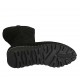 Botas para mujer con cremallera, tachuelas y plantilla extraible en gamuza negra cuña 4 - Tallas disponibles:  31, 32, 33, 42, 43, 44, 45