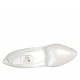 Woman's pump in pearled ivory leather heel 8 - Available sizes:  31, 32, 33, 34, 42, 43, 44, 45, 46