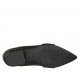 Spitzer Mokassinschuh für Damen aus schwarzem Leder und Lackleder Absatz 2 - Verfügbare Größen:  33, 34, 42, 43, 45, 46